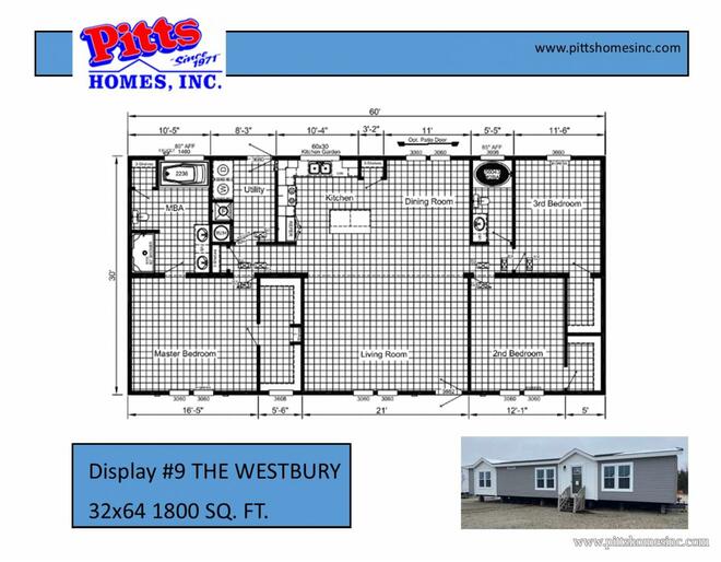 2023 The Westbury Mobile at Pitts Homes Inc STOCK# S4332 Photo 28