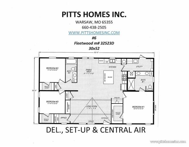 2024 Fleetwood 32523D Mobile at Pitts Homes Inc STOCK# 6W Exterior Photo